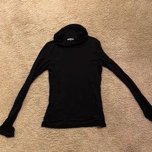 James Perse cowl neck turtleneck 3/large black